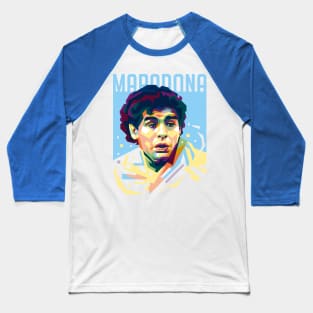 Diego Maradona WPAP Baseball T-Shirt